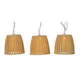 Guirnalda De Luz Solar, Cesto De Color Madera