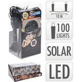 Guirnalda Led, Blanco Calido, Ip44, 50 Leds, Solar, 5m. Basics