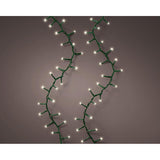 Guirnalda Led Compact Connect (Interconectable) Multifunción 500 Leds Luz Cálida Con Efecto Intermitente Cable Verde Exterior 11 M
