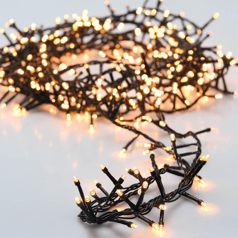 Guirnalda "Tipo Espino" Multifuncion 400 Leds Luz Calida Exterior Ip44 11m