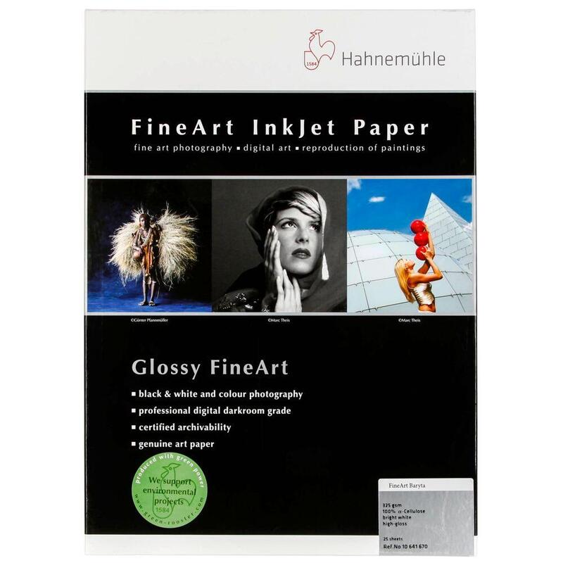 Hahnemhle Fineart Baryta A 3325 G, 25 Hojas, Brillo Intenso Papel