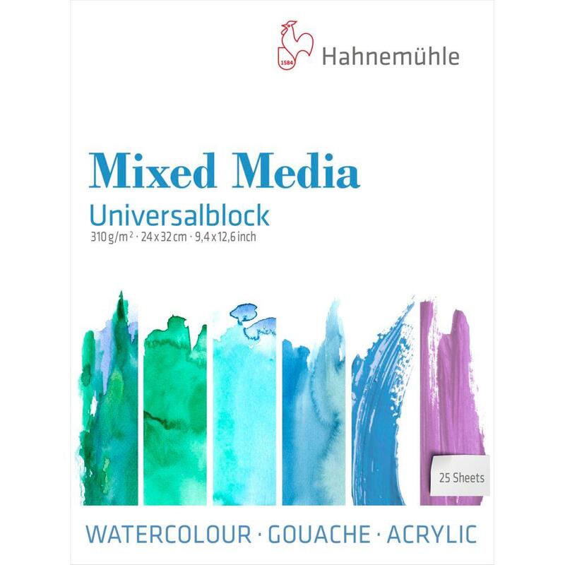 Hahnemühle Bloc Universal 25 Hojas Técnica Mixta 24x32 Cm 310 G
