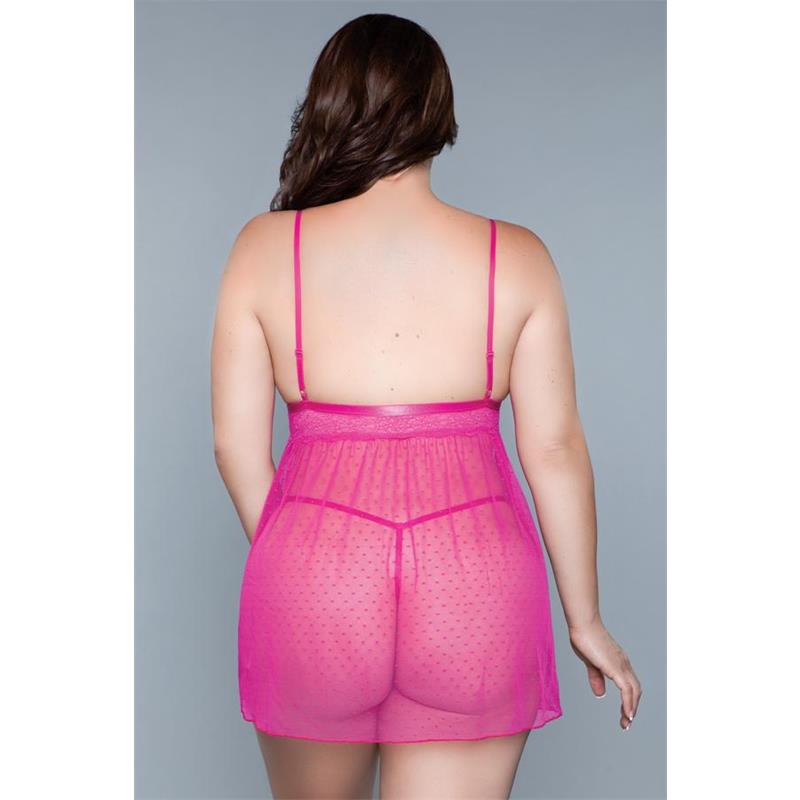Hailey Babydoll Fuchsia Talla S