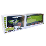 Happy People Tractor Claas Axion R/C Con Remolque Cargos