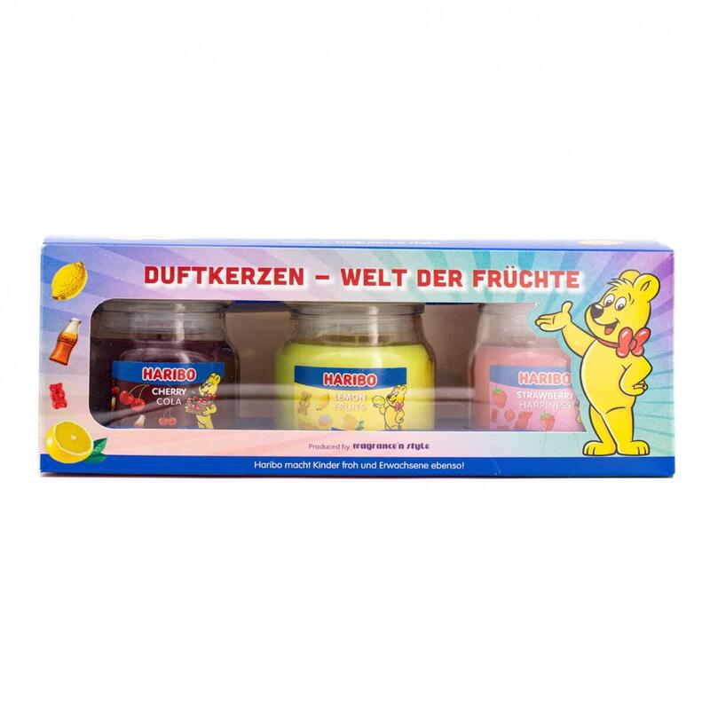 Haribo Duftkerze 3er Set