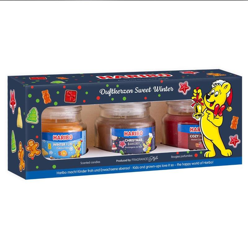 Haribo Duftkerze Sweet Winter 3er Set