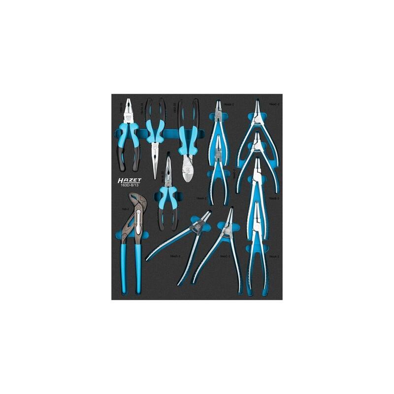 Juego De Alicates Hazet 163d-8/13, Tamaño 1/2++ 13 Piezas 163d-8/13