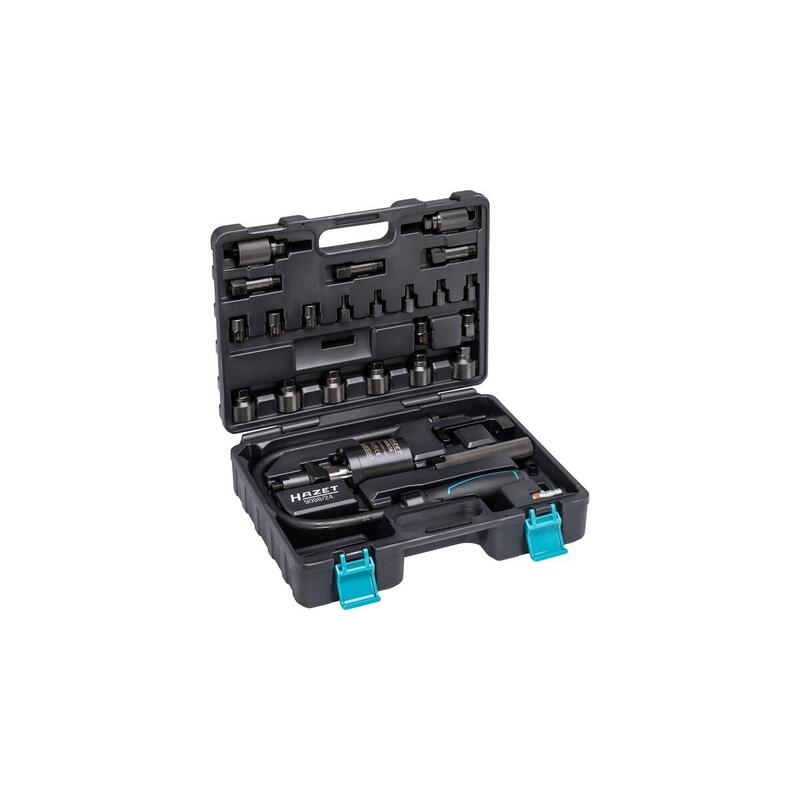 Extractor De Impacto Para Inyectores Neumáticos Hazet 9098/24, 24 Piezas, Incluye Boquilla De Conexión De Aire 9098/24