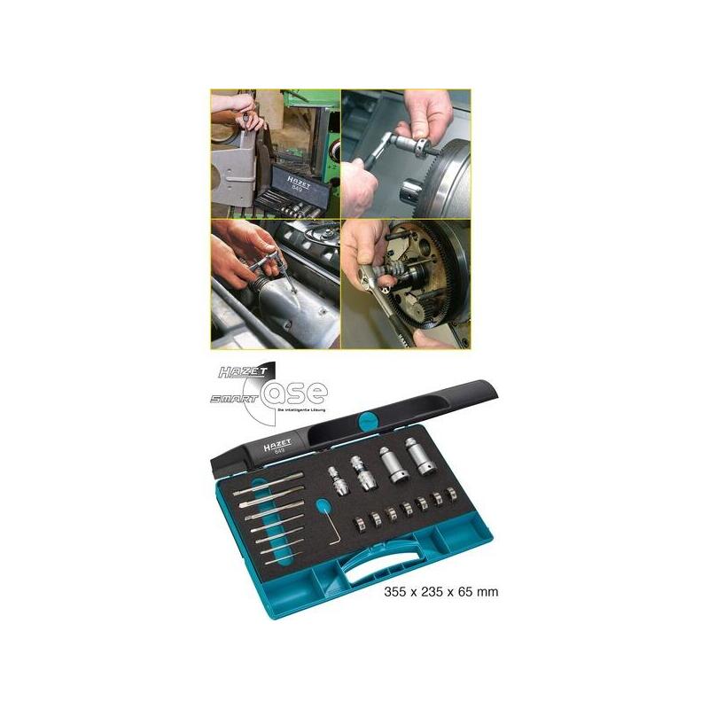 Hazet Juego De Corte De Roscas 849, 21 Piezas, Reparación De Roscas 849