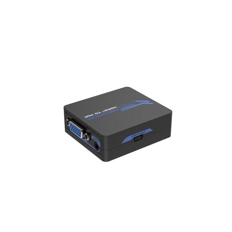 Hdmi To Vga + Stereo Mini Converter 1080p