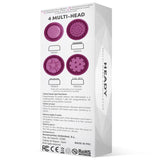 Estimulador Heady  Con 4 Cabezales Púrpura