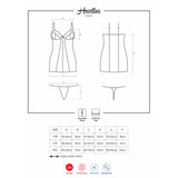 Heartina Chemise Negro Talla (Interno):S/M