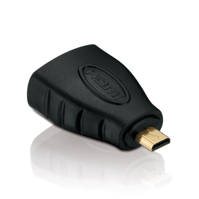 Helos Adaptador, Micro Hdmi A Hdmi M/H Full Hd, Basic, Negro