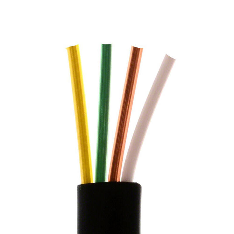 Helos Cable 4-Adrig, Awg28, Negro, 100 M Ring