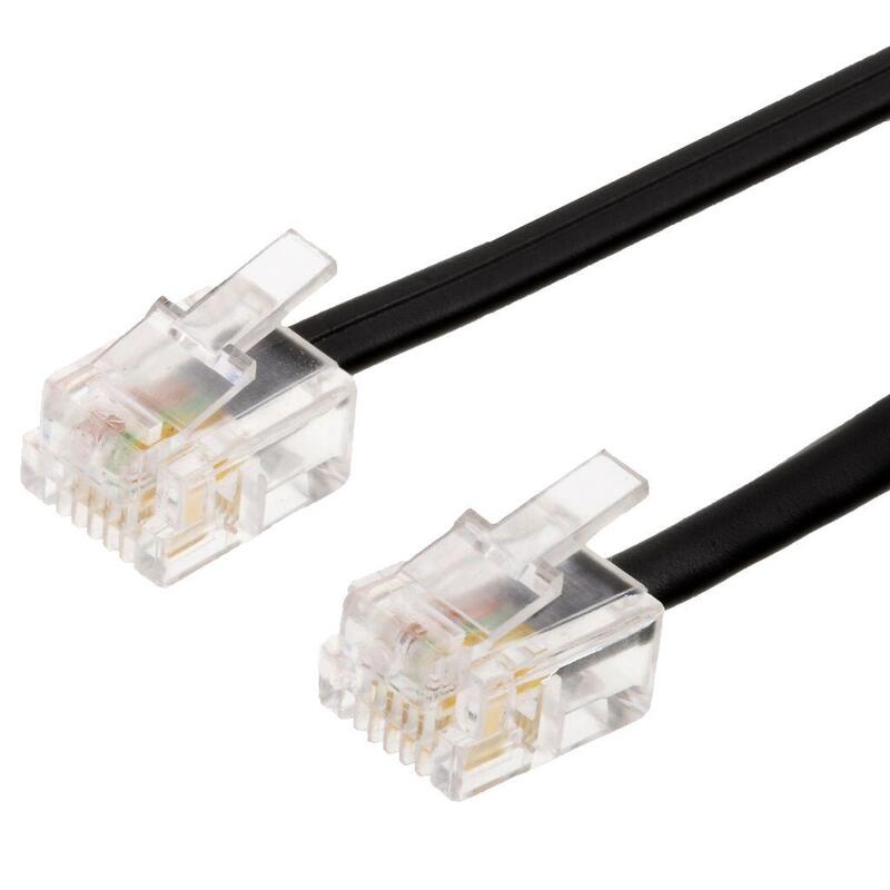 Helos Cable 6p4c/6p4c, 4-Adrig, 1,5 M, Rj11/Rj11