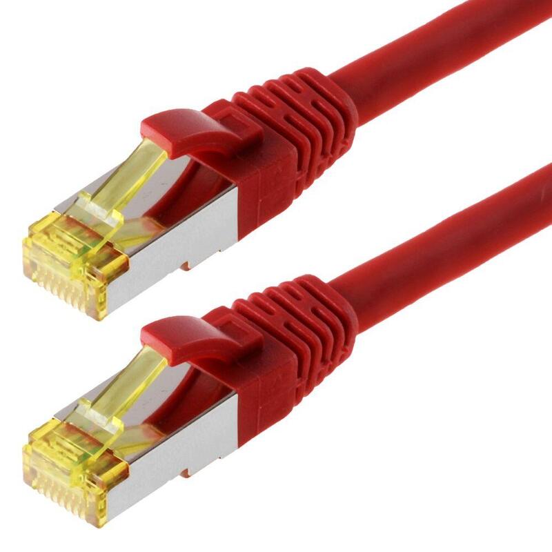 Helos Cable De Red S/Ftp Cat 6a Rojo 1,0m