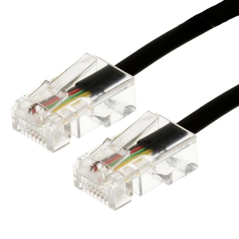 Helos Cable De Telefono  8p4c/8p4c, 4adr., 10 M,