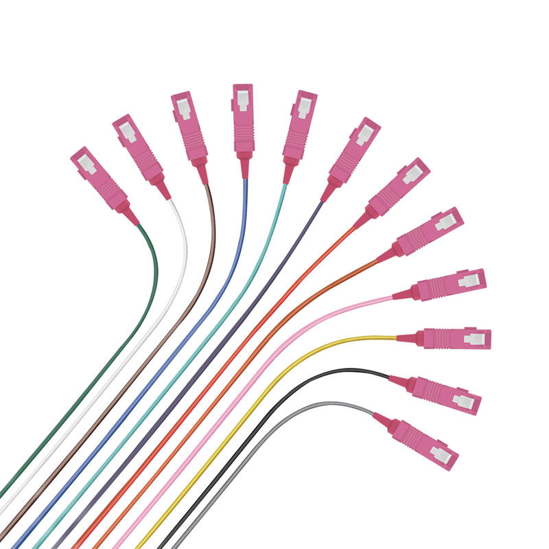 Helos Faserpigtail 12 X Sc Om4 50/125?M, Easy Strip, 2,0m