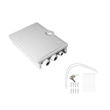 Helos Ftth-Hausanschlussbox Para Max. 24 Fasern, 6x Lc/Qd Oder Sc/Dx