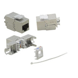 Helos Cat.6a Keystone Modulo22-26 Awg 15,45 Mm Breit Ghmt Werkzeuglos