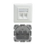 Helos Keystone - Toma De Conexión, Personalizable, 2-Fach, Blanco Puro