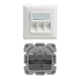 Helos Keystone - Toma De Conexión, Personalizable, 3-Fach, Blanco Puro