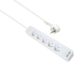 Helos Regleta Advanced, 5 Tomas, Cargador Usb Blanco, 1,5m, Con Interruptor