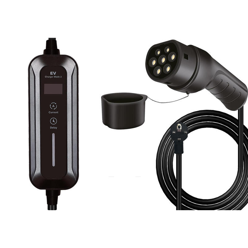 Helos Typ 2 Ev Tragbares Ladegerät Auf Schuko Max.3.7kw,16a 1-Phasig 5m