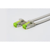Helos Ultra Flaches Patchkabel U/Ftp Cat 6a Grau 0,3m