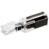 Helos Untangler, Twist-Stop, Schmale Form, Negro-Transparent, Suelto