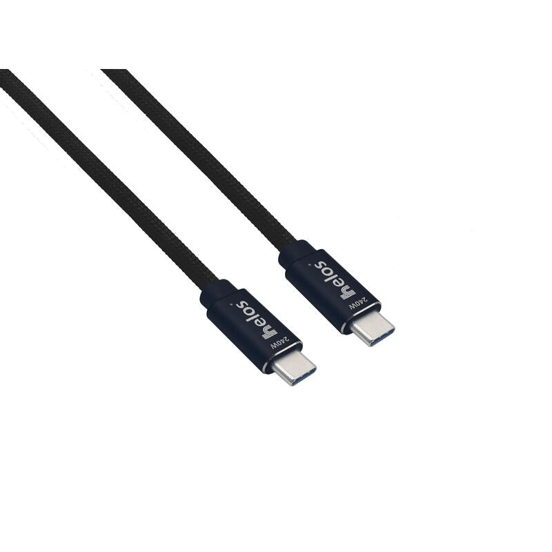 Helos Usb C Cable 240w Schnellladekabel Usb C Sobre Usb C, Nylon Trenzado 2,0m