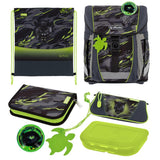 Herlitz Juego De Mochila Escolar Filoactive Xl Plus Wild Panther Negro Verde