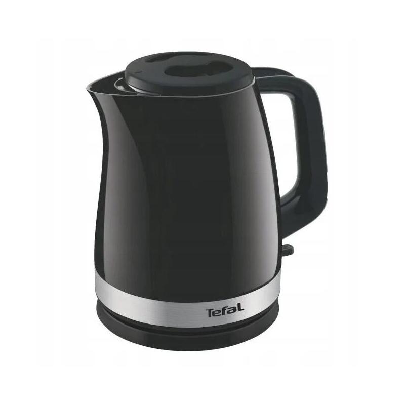 Hervidor De Agua Tefal Ko150f30 Delfini Vision, 1,5 L, Acero Inoxidable Negro