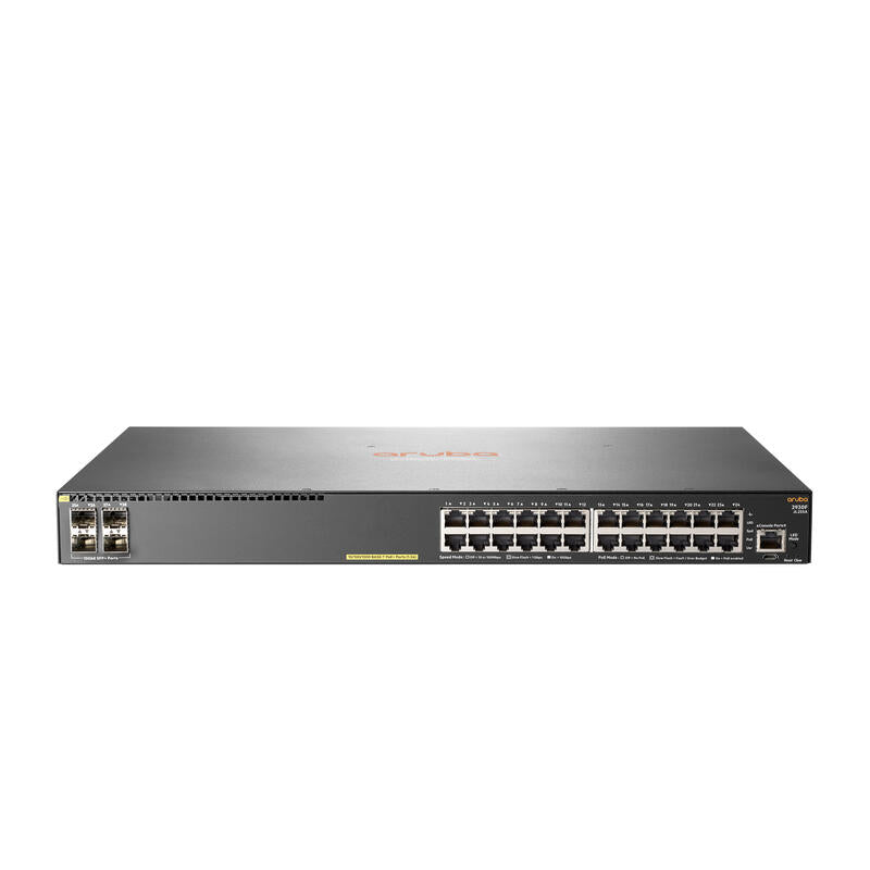 Hewlett Packard Enterprise Aruba 2930f 24g Poe+ 4sfp+ Gestionado L3 Gigabit Ethernet (10/100/1000) Gris 1u Energía Sobre Ethernet (Poe)