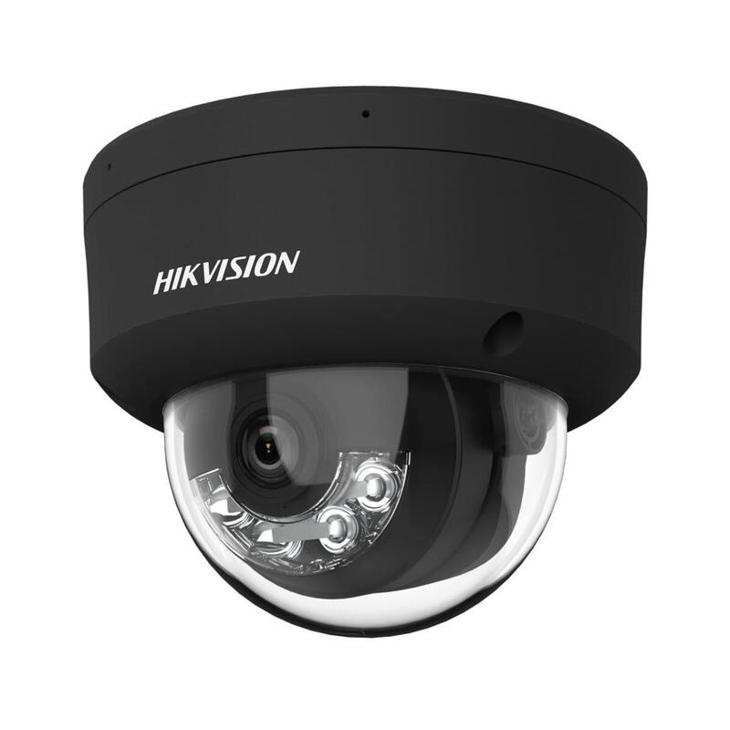Hikvision Ds-2cd2363g2-Li2u(2.8mm)(Negro) Cámara De Red Tipo Turret Fija De 6 Mp Con Acusense Y Luz Híbrida Inteligente