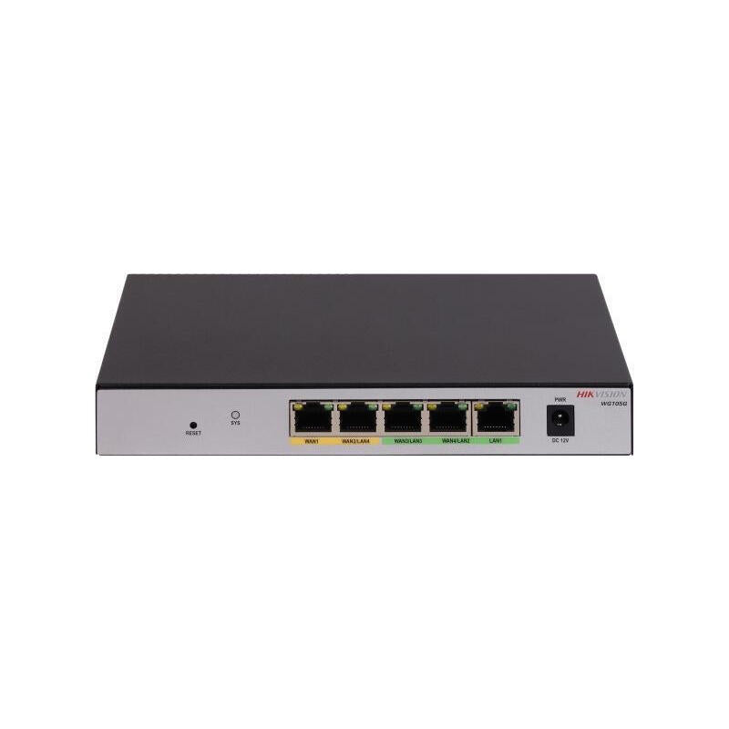 Hikvision Ds-3wg105g-Si Router Gigabit Ethernet Negro, Gris