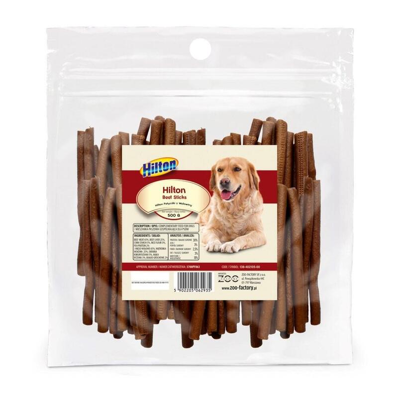 Hilton Soft Beef Sticks - Golosina Para Perros - 500g