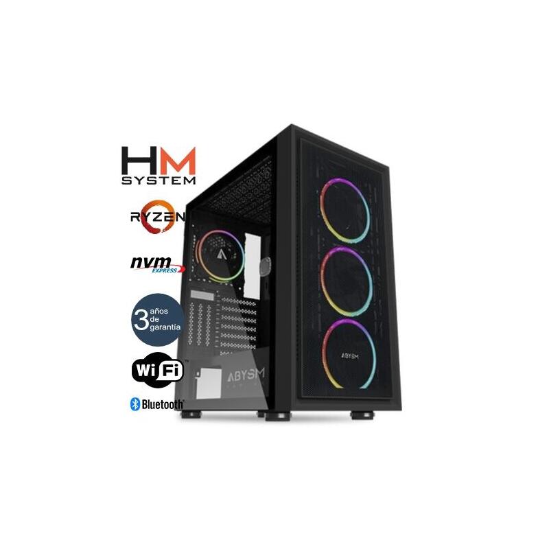 Pc Gaming Hm System Ryzen Kamp C1 Torre Rgb Amd Ryzen 5 7600x 16gb 1tb M.2 Nvme Rtx 5070 Ti 16gb 750 W 80+ Gold 3 Años Garantía 30 Días Doa