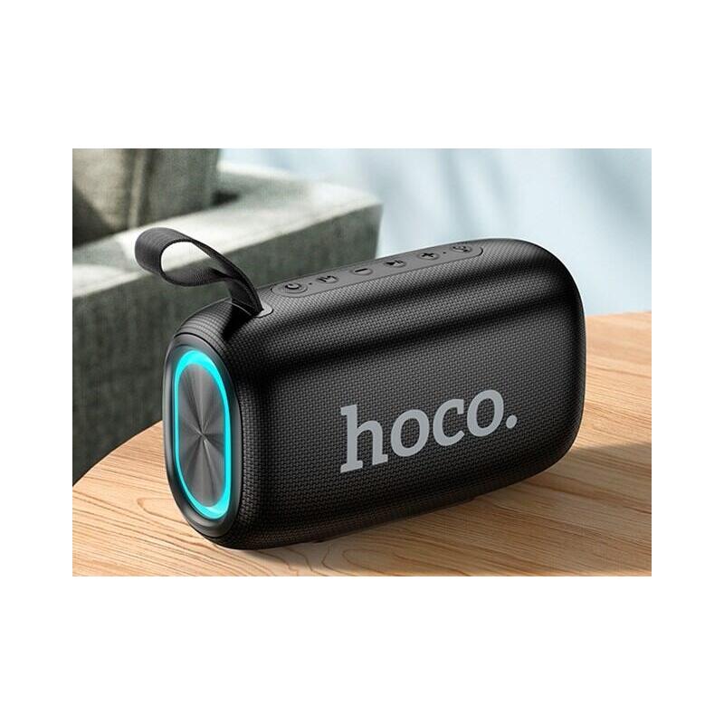 Hoco Hc25 Radiante Altavoz Portátil Blutooth/ Fm/ Tarjeta Tf/ Memoria Usb/ Aux 2 X 10 W Negro