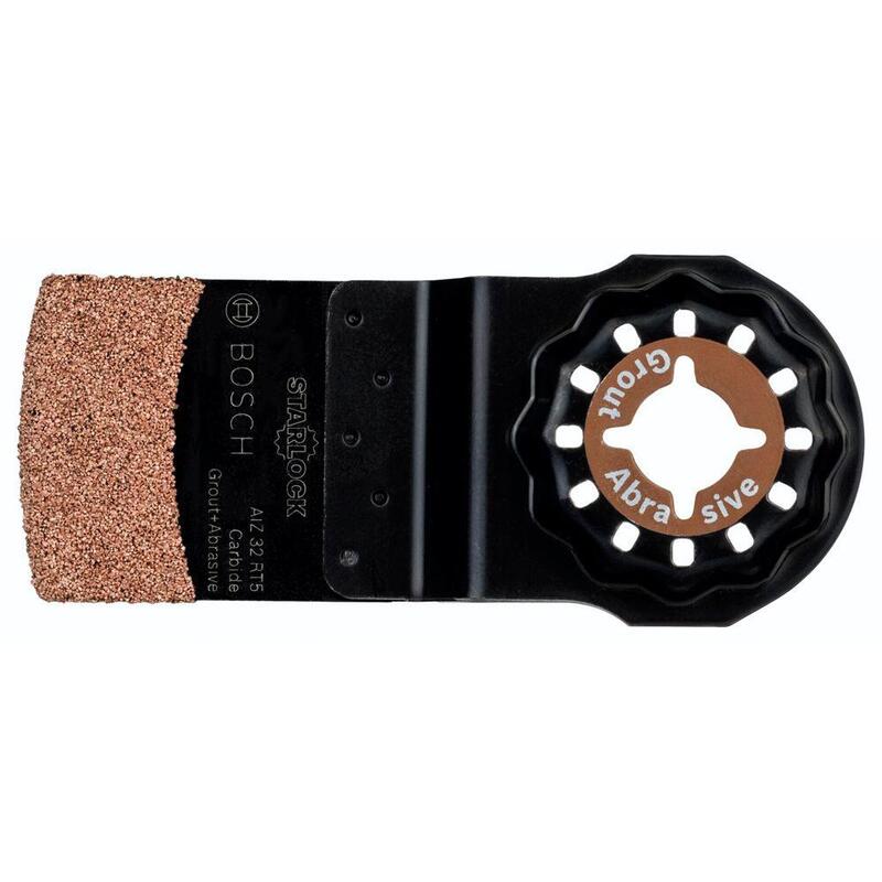 Hoja De Sierra De Inmersión Bosch Aiz 32 Rt5 Lechada + Abrasivo (Carbide-Riff, Ancho 32 Mm, Ancho De Corte 2 Mm) 2608661868