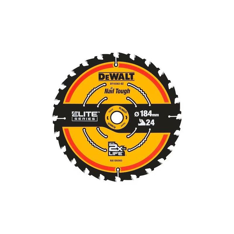 Hoja De Sierra De Inmersión Dewalt 184 Mm X 16 Mm 24 Dientes