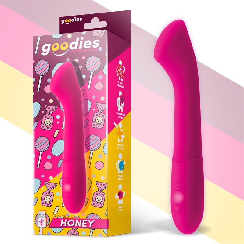 Honey Vibrador Punto G Silicona Usb Fuchsia