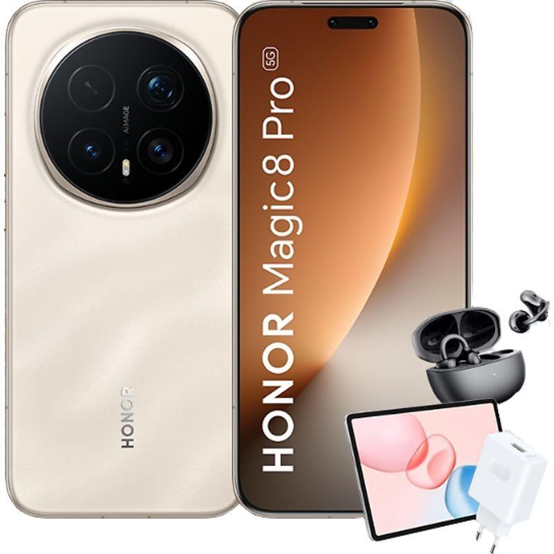 Honor Bundle Magic8 Pro Gold 512 Gb 12 Gb Ram 6.71" Oled Qualcomm Snapdragon 8 Elite 5 (3nm) 6270mah