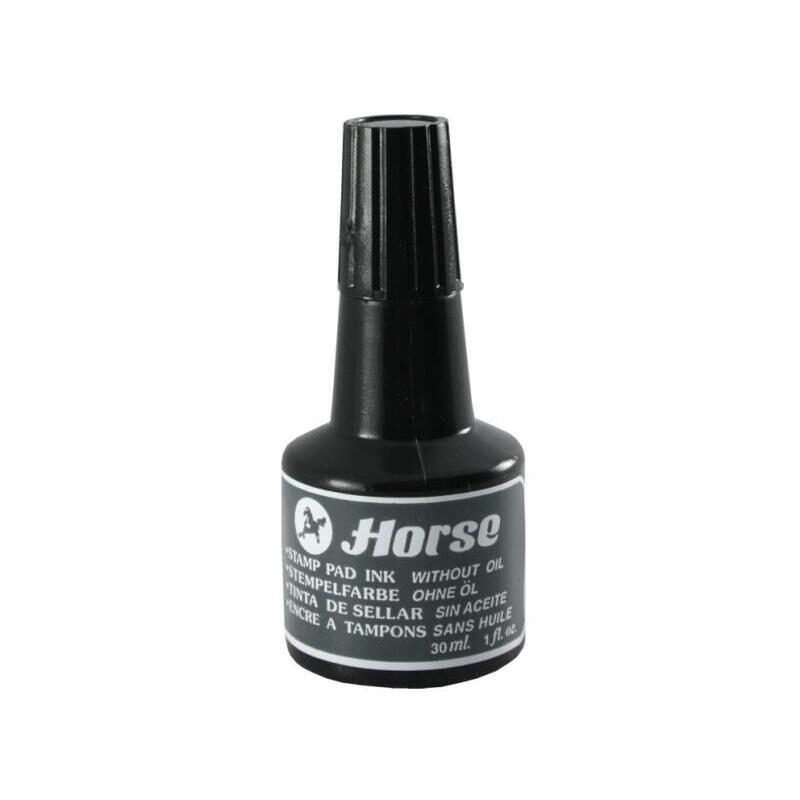 Horse Tinta Para Tampones - Frascos De 30cl - Negro