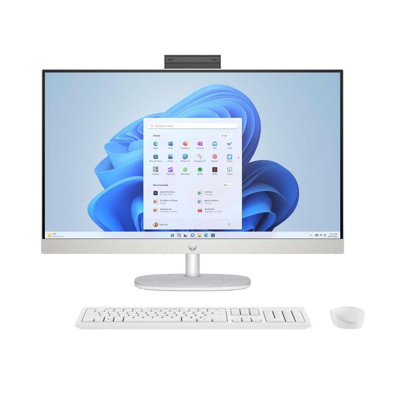 Hp 27-Cr0232nw Aio 27 Fhd Amd R5-7520u 16gb 512gb Amd Radeon 610m Win11 Home White 2y Warranty