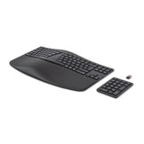 Hp 960 Ergonomic Wireless Keyboard Teclado Hogar Rf Wireless + Bluetooth Qwerty Inglés Negro