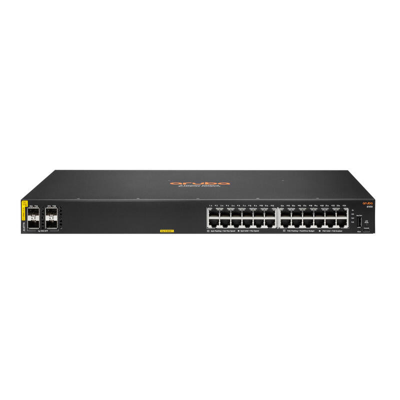 Hpe Aruba 6100 24g Class4 Poe 4sfp+ 370w Switch