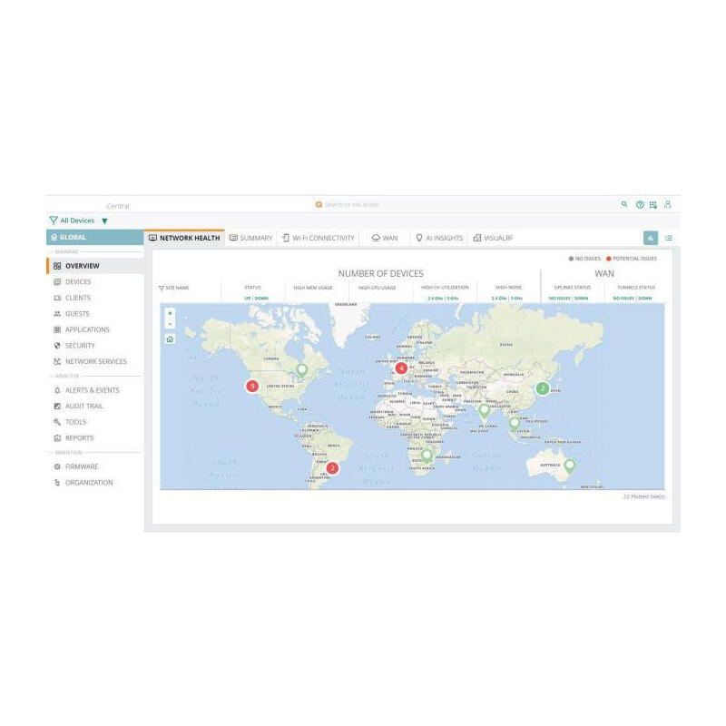 Hpe Aruba Central Foundation Licencia De Suscripción (5 Años) 1 Conmutador (48 Puertos) Alojado Esd Para Hpe Aruba 3810m 16sfp+ 3810m 24g 3810m 24sfp+ 3810m 40g 3810m 48g 6300f 6300m