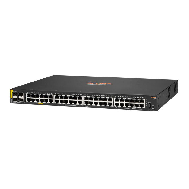 Hpe Aruba Networking Cx 6000 48g Class4 Poe 4sfp 370w Gestionado L3 Gigabit Ethernet (10/100/1000) Energía Sobre Ethernet (Poe) 1u