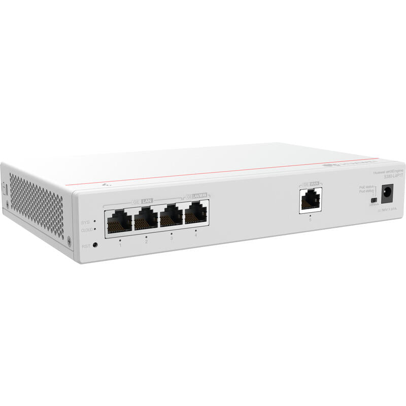 Huawei Gateway S380-L4p1t, 1*Ge Wan, 4*Ge Lan(Poe+, 50w)